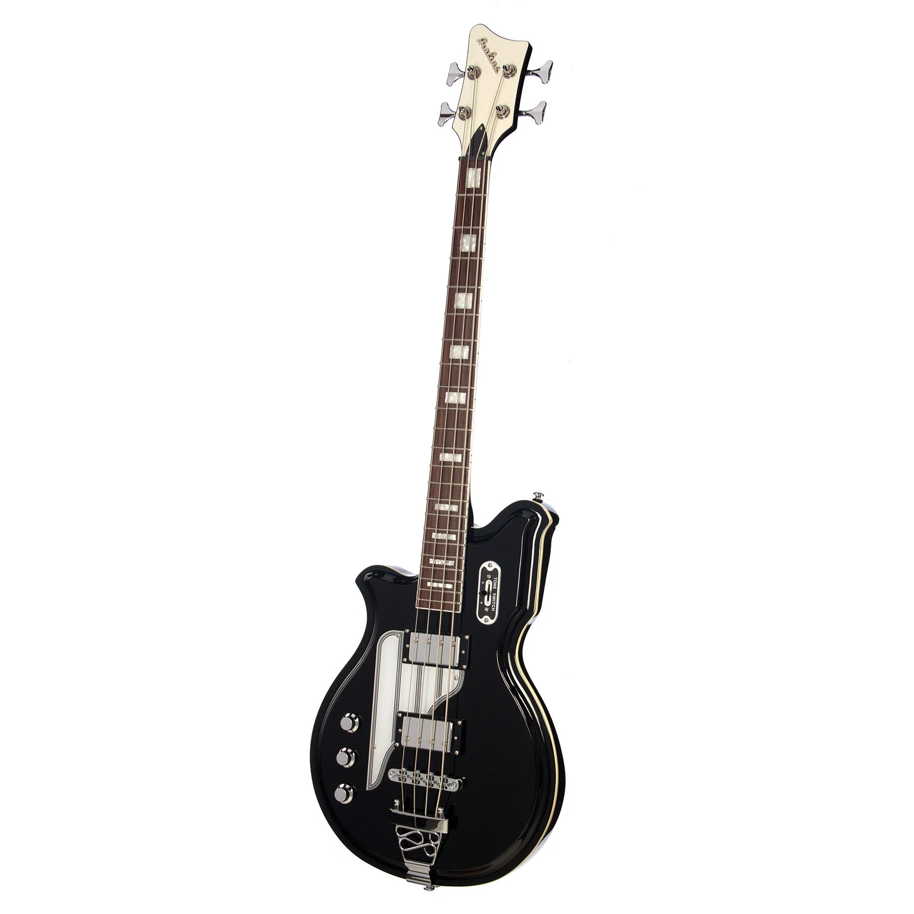 Airline Guitars MAP Bass Short Scale Black Left-Handed - Image 8