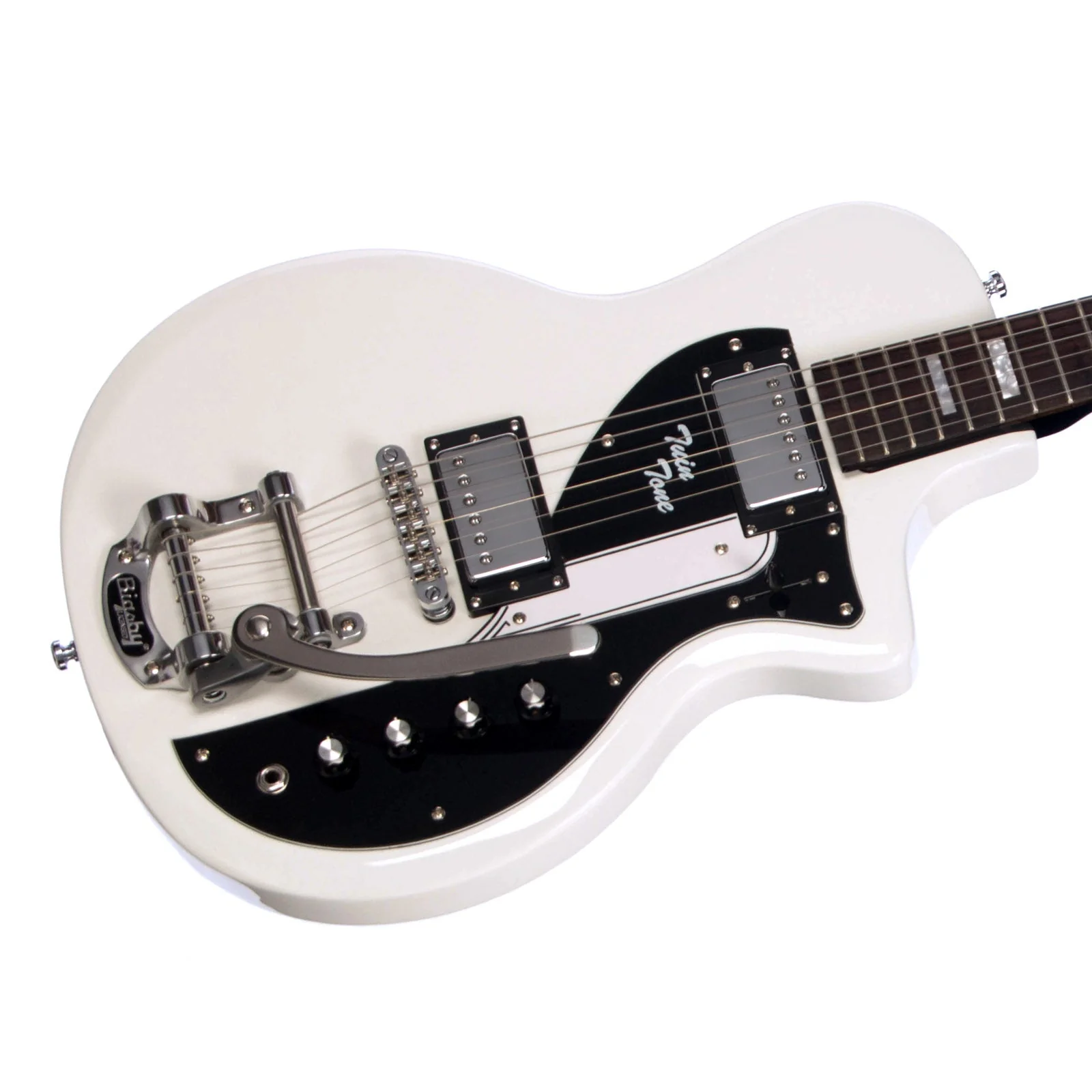 Airline Guitars Twin Tone DLX White - Image 3