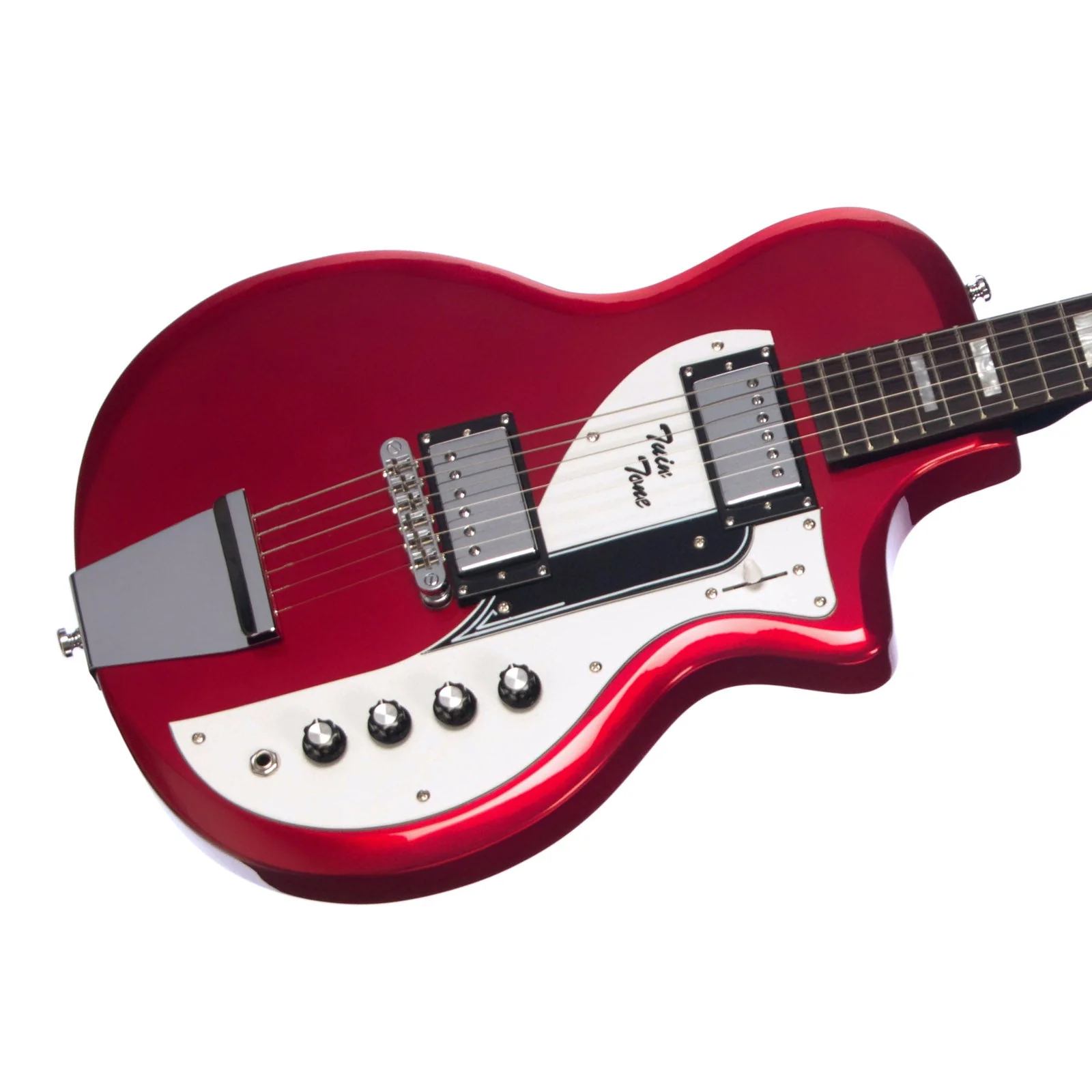 Airline Guitars Twin Tone Metallic Red - Image 3