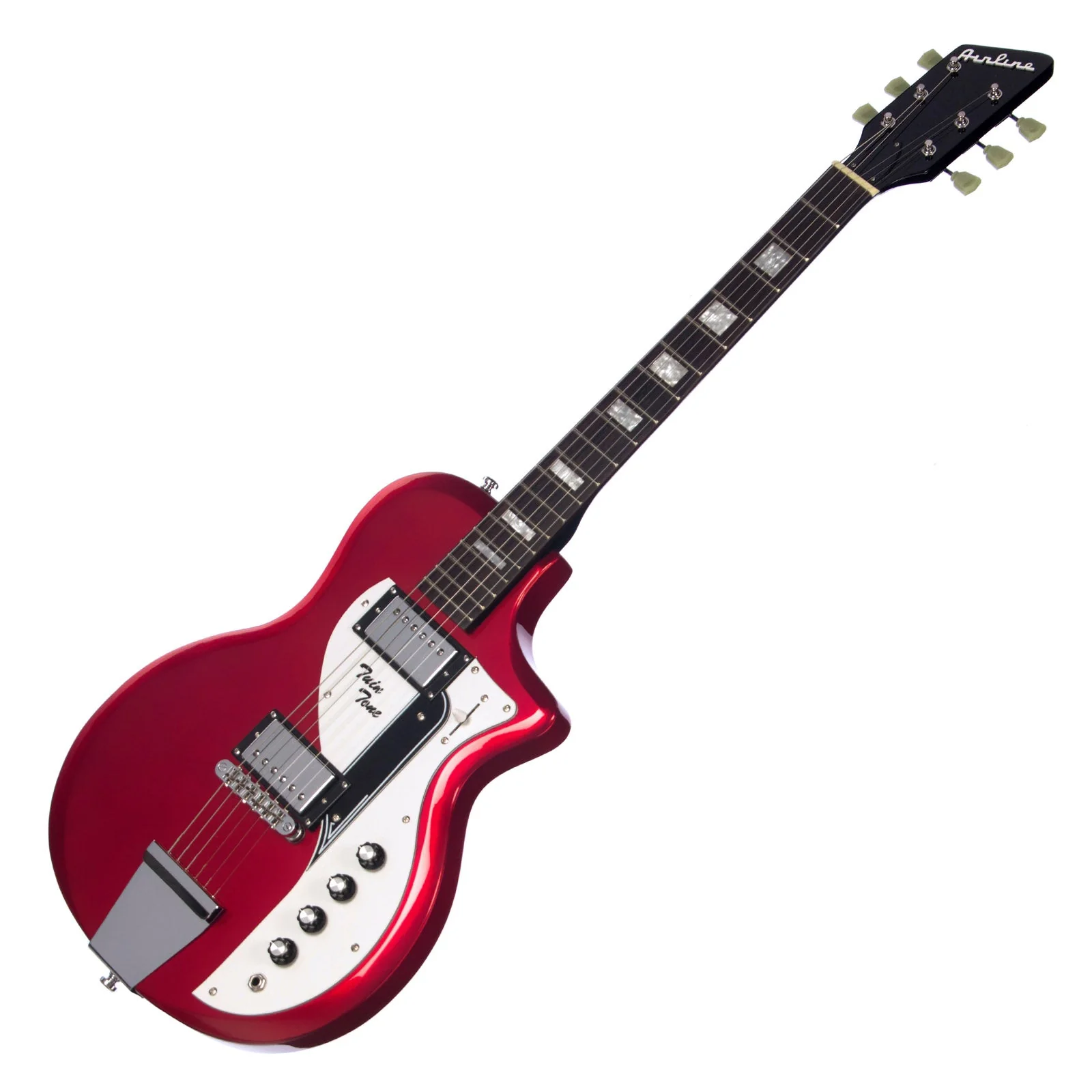 Airline Guitars Twin Tone Metallic Red - Image 5